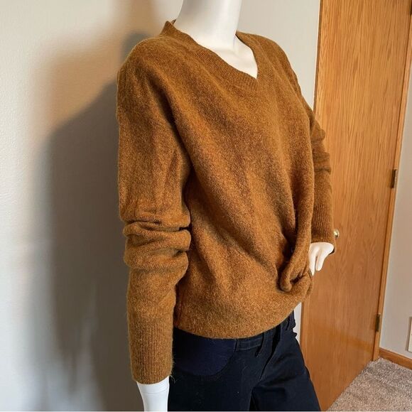 SCOTCH & SODA- Wool Blend Oversized Front Knot Sweater Rust Size XS - Picture 3 of 9